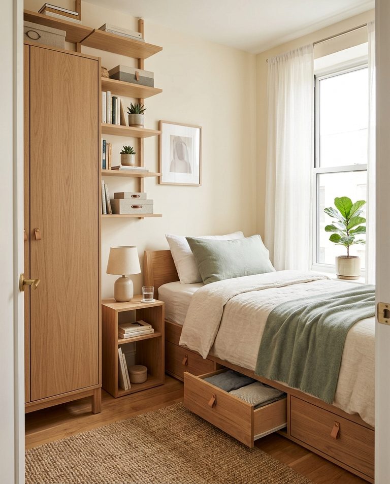 Small Bedroom Storage Ideas for More Space